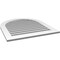 Ekena Millwork Round Top Surface Mount PVC Gable Vent: Functional, w/ 3-1/2"W x 1"P Standard Frame, 32"W x 36"H GVPRT32X3601SF - alternate 3